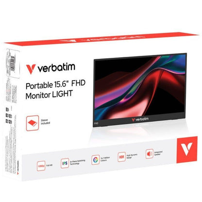 Monitor Portátil Verbatim Non-Touch Light 15.6"
Full HD
Multimedia
Negro