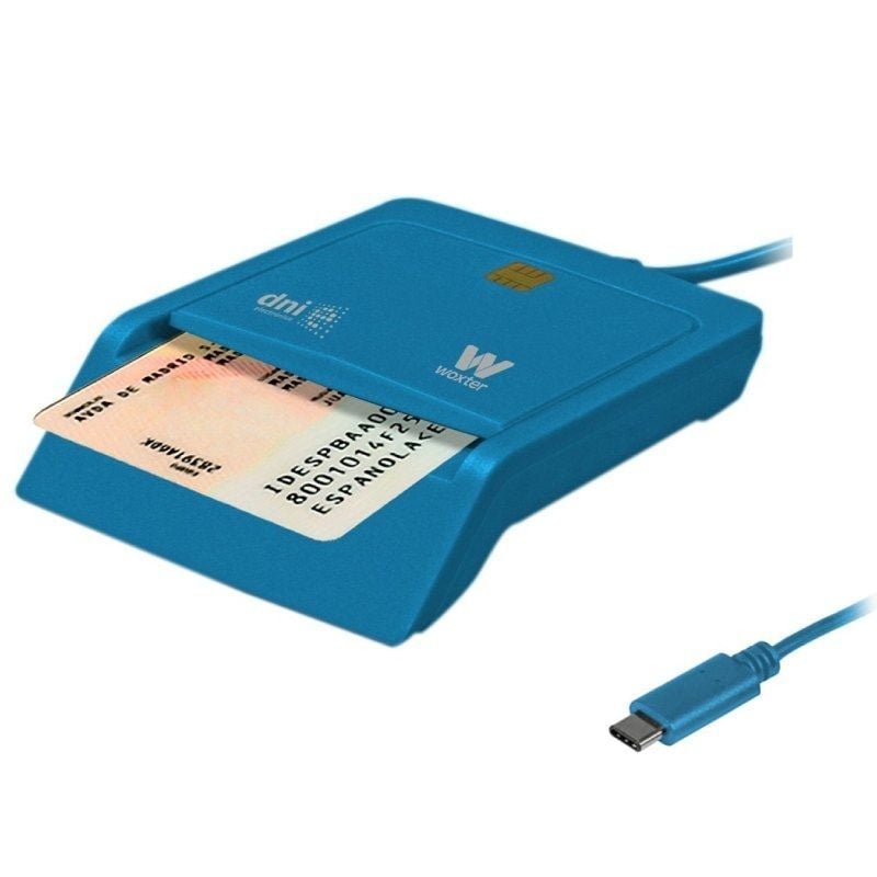 Lector de DNI y Tarjetas Woxter PE26-197
USB Tipo-C
Azul