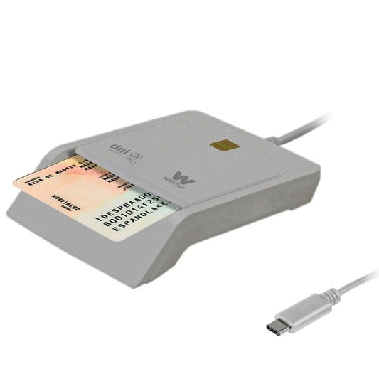 Lector de DNI y Tarjetas Woxter PE26-198
USB Tipo-C
Blanco