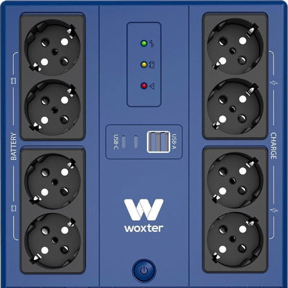 SAI Línea Interactiva Woxter Multibase UPS 800 VA
800VA-480W
8 Salidas
Formato Torre