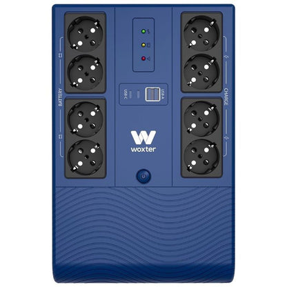 SAI Línea Interactiva Woxter Multibase UPS 1200 VA
1200VA-720W
8 Salidas
Formato Torre