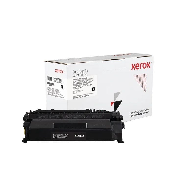 Tóner compatible Xerox 006R03838 compatible con HP CE505A
CRG-119
GPR-41
2300 páginas
Negro