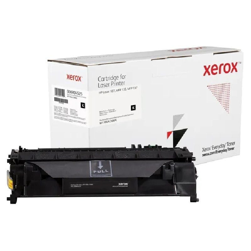 Tóner compatible Xerox 006R04525 compatible con HP 106A
1000 páginas
Negro