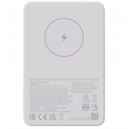 Powerbank 5000mAh Xiaomi Magnetic Power Bank 5000
18.5W
Blanca