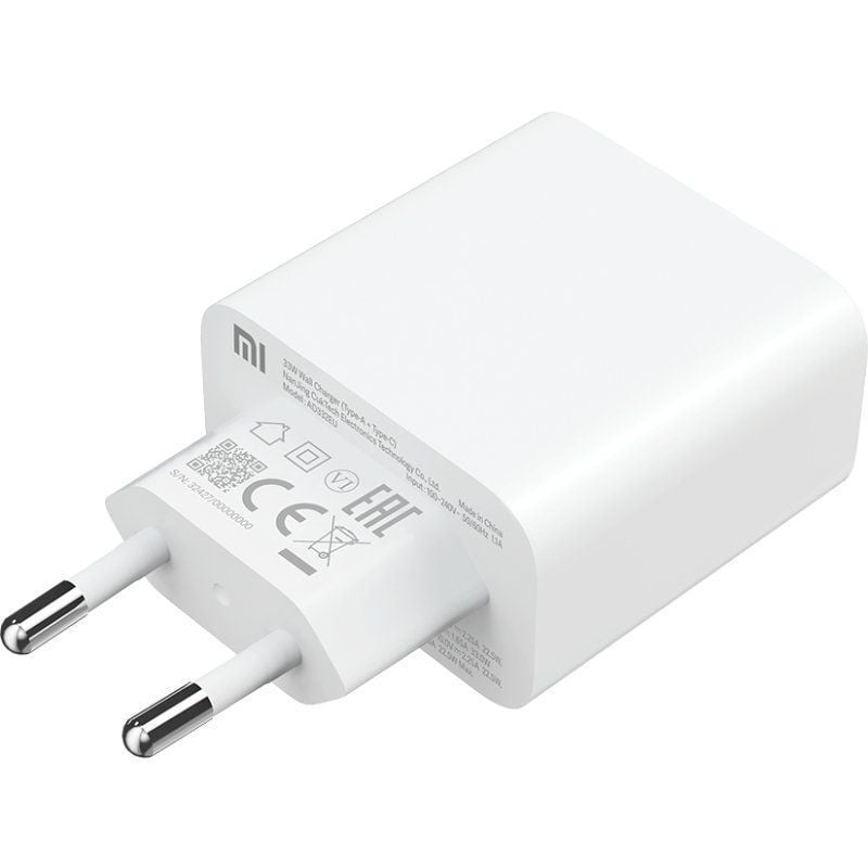 Cargador de Pared Xiaomi Mi 33W Wall Charger
1xUSB Tipo-C
1xUSB
33W