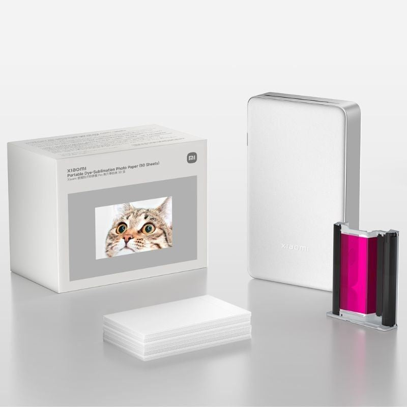 Papel Fotográfico para Sublimación Xiaomi Portable Dye-Sublimation Photo Paper
5 x 7.6cm
50 Hojas