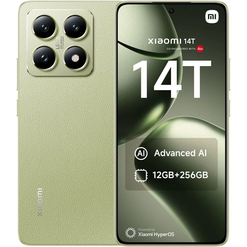 Smartphone Xiaomi 14T 12GB
256GB
6.67"
5G
Verde