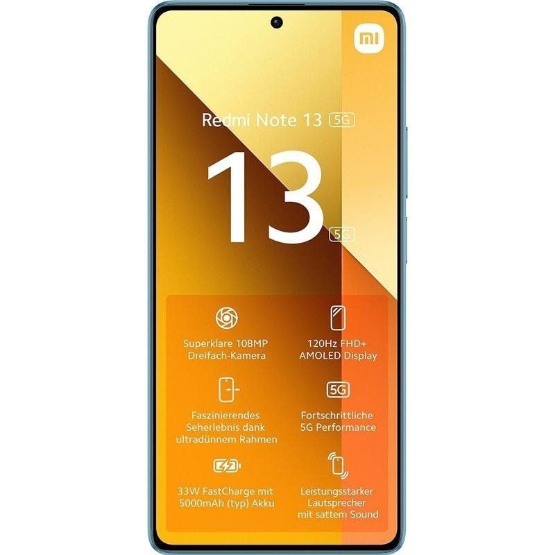 Smartphone Xiaomi Redmi Note 13 NFC 8GB
256GB
6.67"
5G
Azul