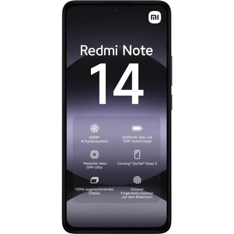 Smartphone Xiaomi Redmi Note 14 8GB
128GB
6.67"
Negro