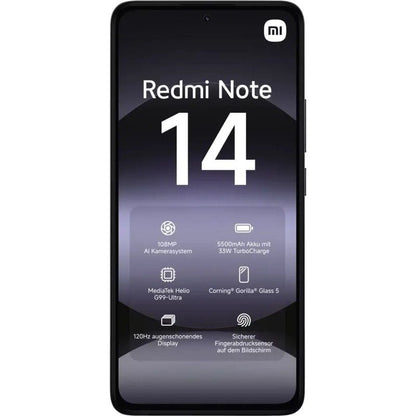 Smartphone Xiaomi Redmi Note 14 8GB
128GB
6.67"
Negro