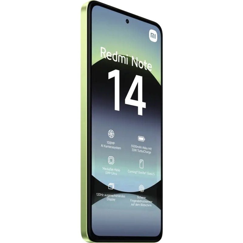 Smartphone Xiaomi Redmi Note 14 8GB
256GB
6.67"
Verde