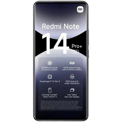 Smartphone Xiaomi Redmi Note 14 Pro+ 8GB
256GB
6.67"
5G
Negro
