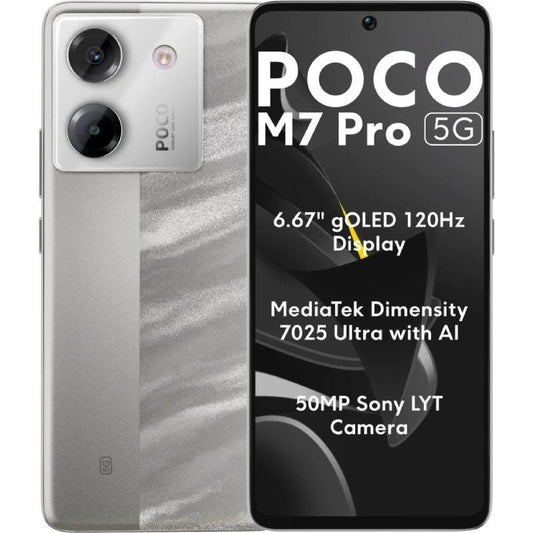 Smartphone Xiaomi POCO M7 Pro 12GB
512GB
6.67"
5G
Plata
