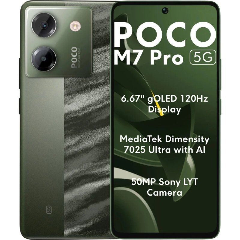 Smartphone Xiaomi POCO M7 Pro 8GB
256GB
6.67"
5G
Verde