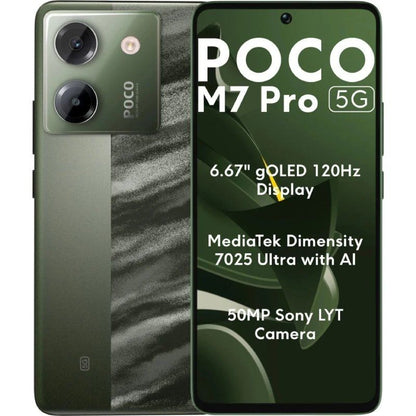 Smartphone Xiaomi POCO M7 Pro 8GB
256GB
6.67"
5G
Verde